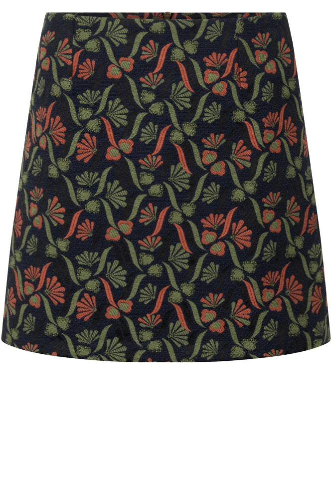 Pepper Skirt | Green/orange flower