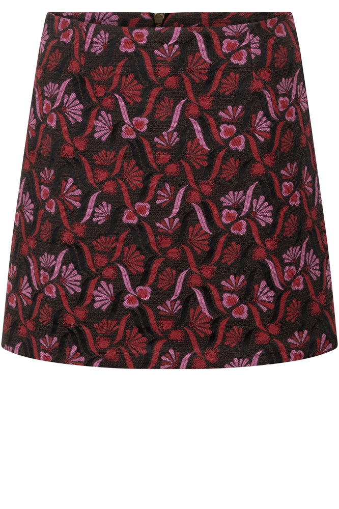 Pepper Skirt | Red/pink flower